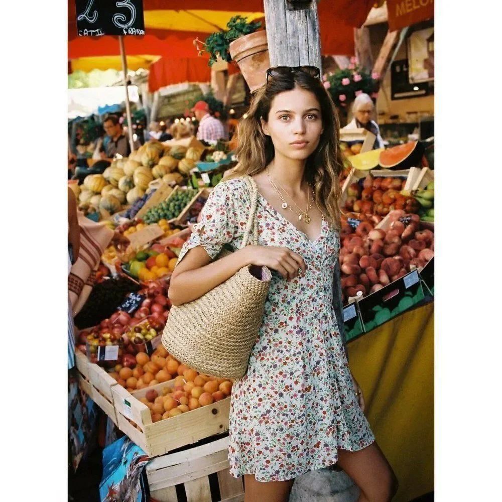 NEW FAITHFULL THE BRAND MARIANNE MINI DRESS